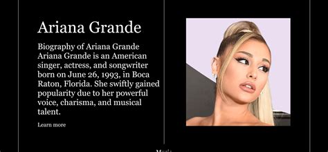 ariana grande website.